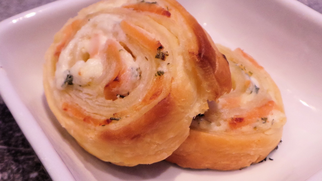 Roulé au saumon et aneth