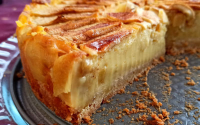 Tarte flan et pommes