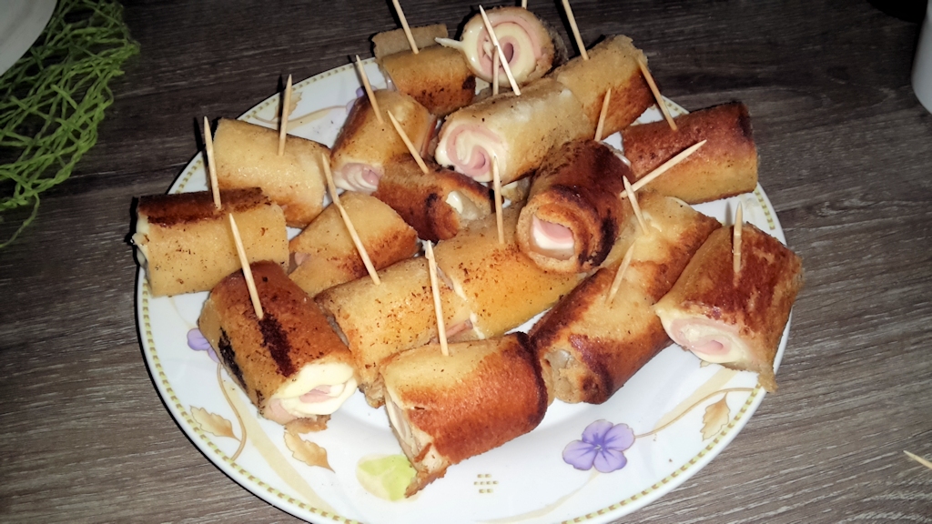 Mini roulés croque monsieur