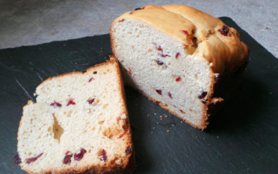 Brioche perles de sucre et cranberries
