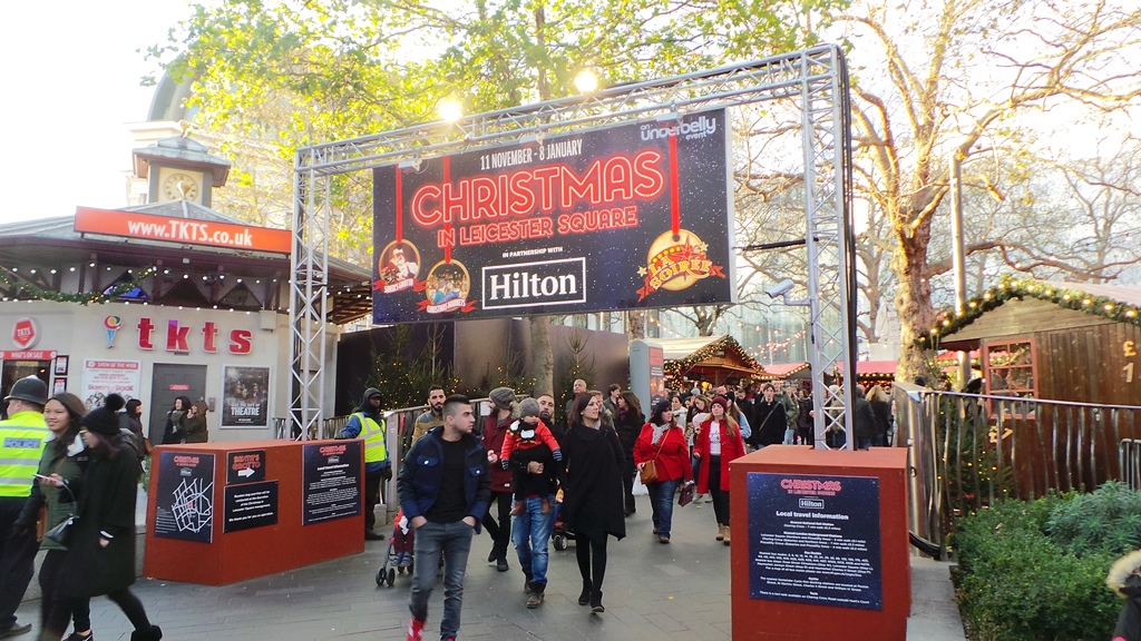 Marché de Noël à Londres : Leicester Square
