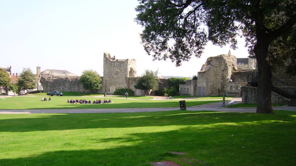 Les jardins du château de Rochester