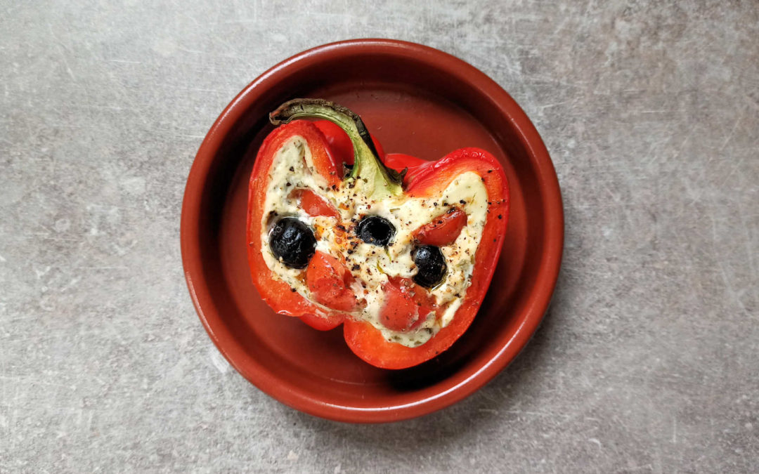 Poivrons farcis rôtis
