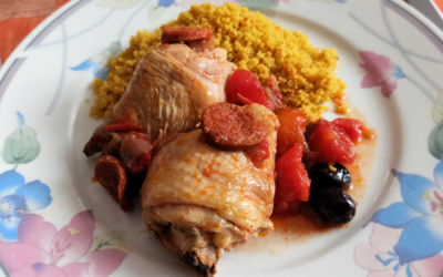 Poulet tomates chorizo