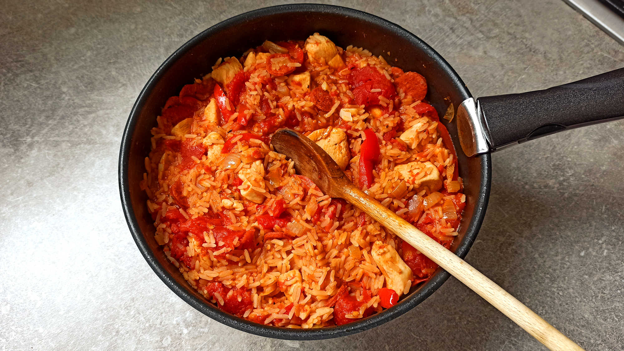 Jambalaya poulet chorizo