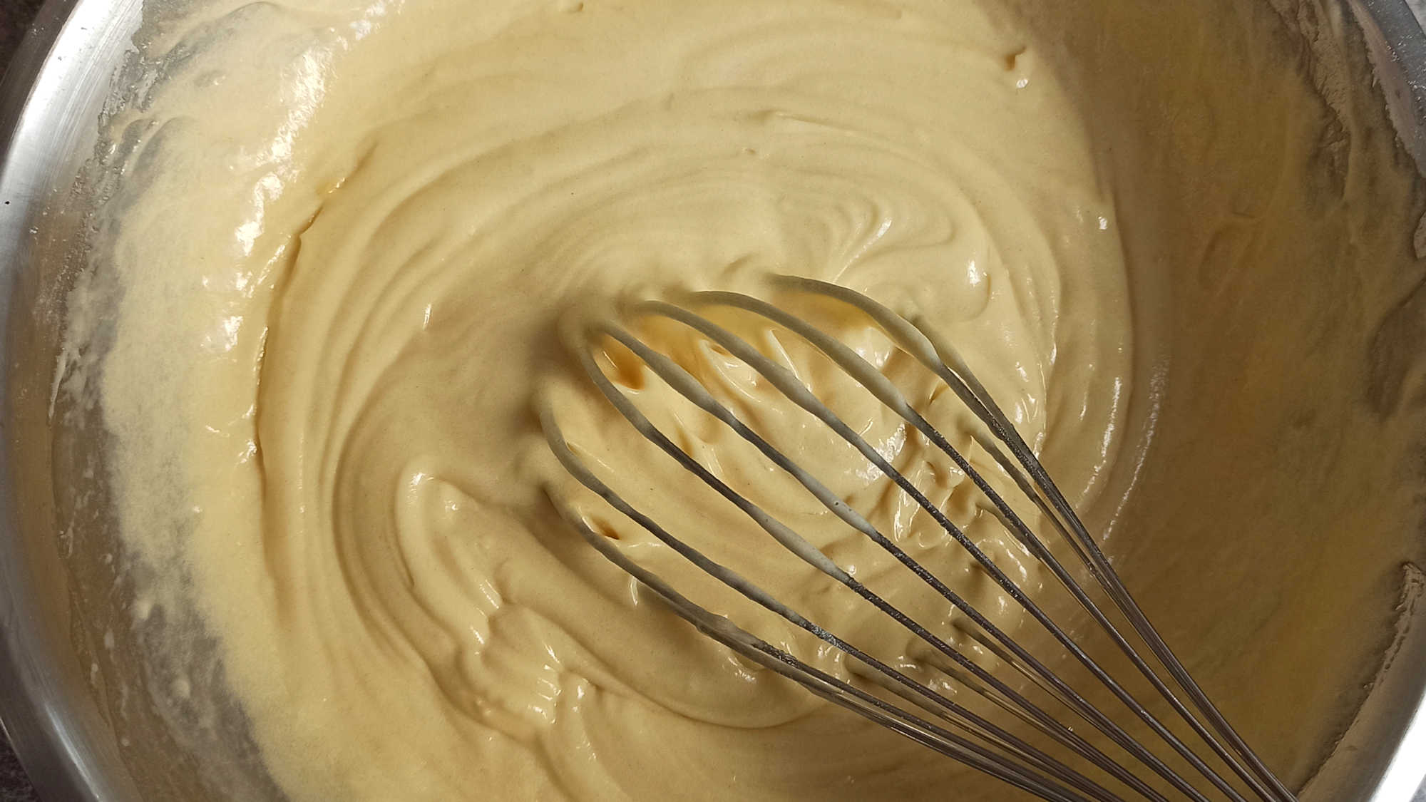 La pâte doit être lisse et homogène