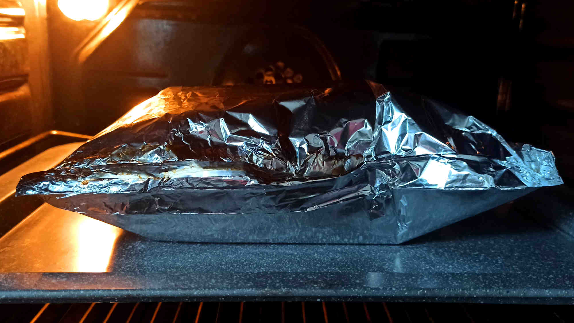 Pendant la cuisson, la papillote a gonflé