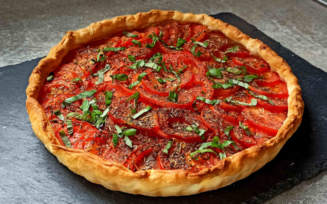 Tarte provençale aux tomates et aux oignons
