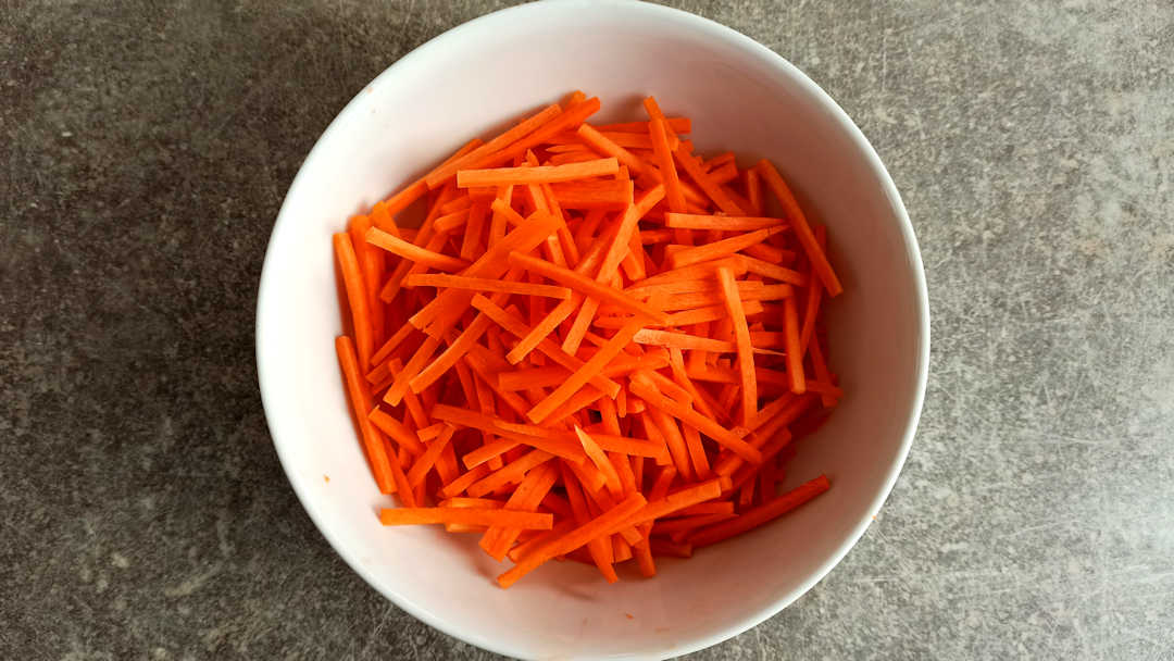 Julienne de carottes