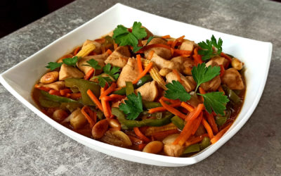 Poulet aux amandes à la chinoise