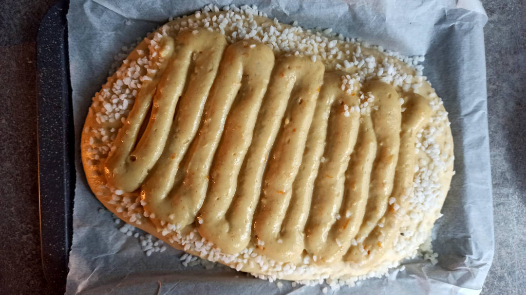 Montage de la fougasse catalane