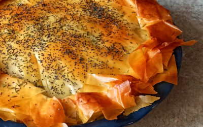 Tarte au poulet et poireaux à la pâte filo