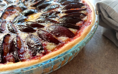 Tarte aux prunes et frangipane