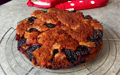 Original plum torte : une tarte aux prunes made in USA