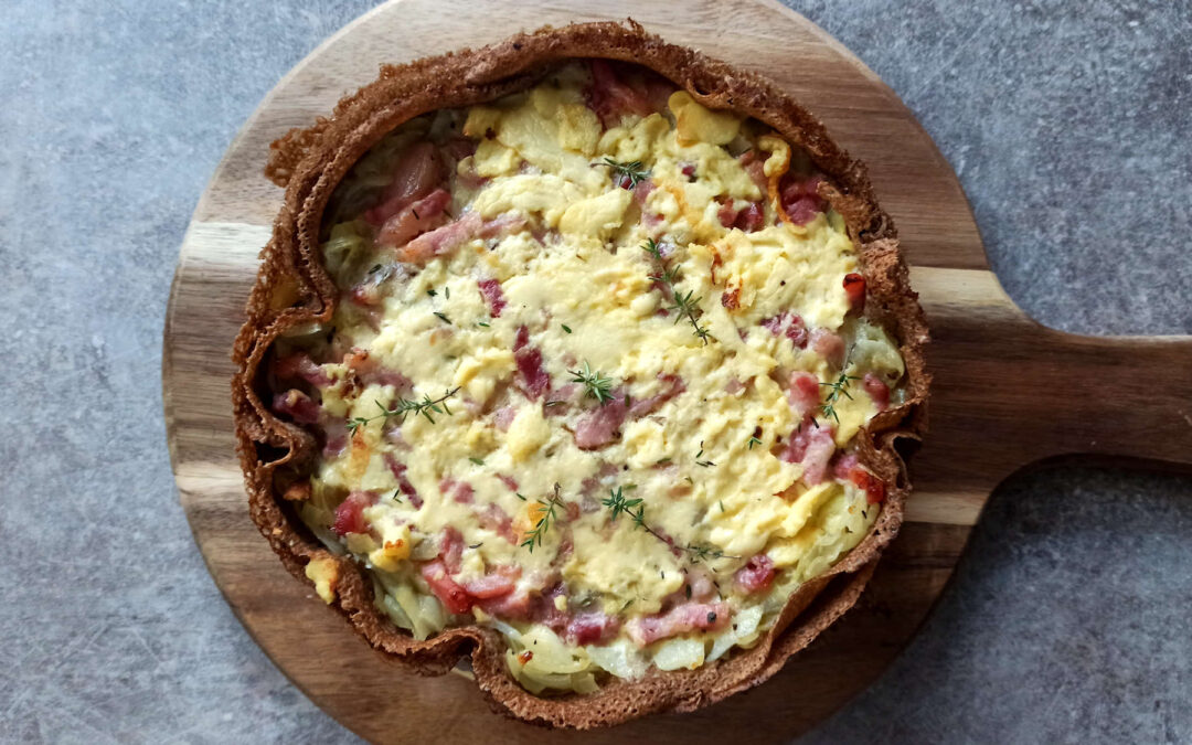 Quiche aux galettes de blé noir