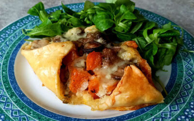 Couronne butternut roquefort et champignons