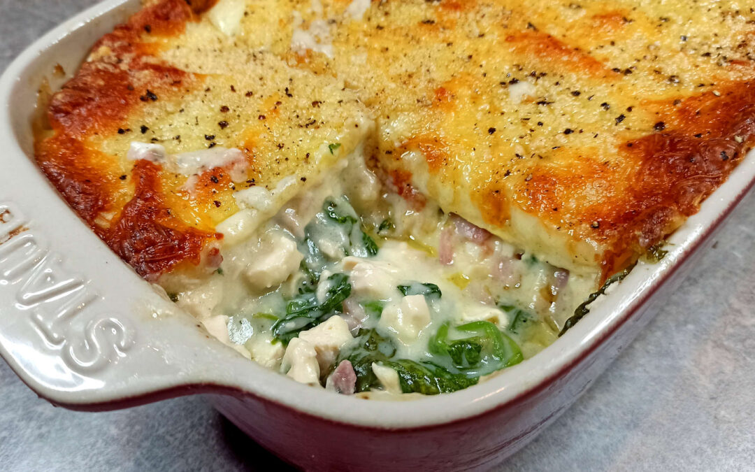 Lasagne poulet jambon fumé