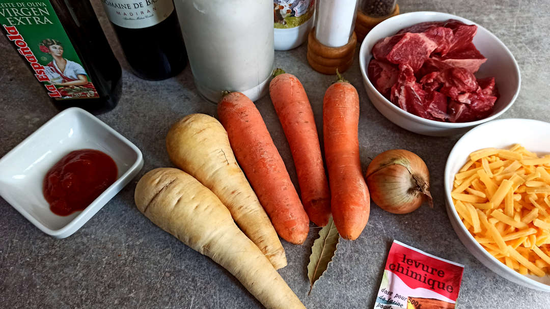 Les ingrédients du Ragout de bœuf
