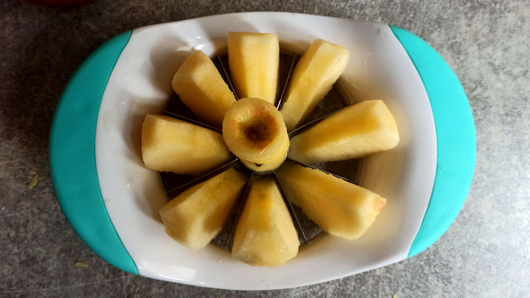 Utiliser un découpe pomme