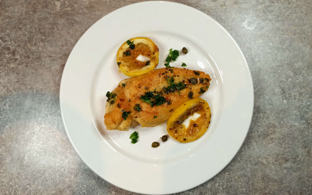 Piccata de poulet au citron, une spécialité italienne
