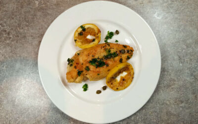 Piccata de poulet au citron, une spécialité italienne