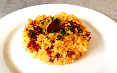 Risotto au chorizo et au fromage