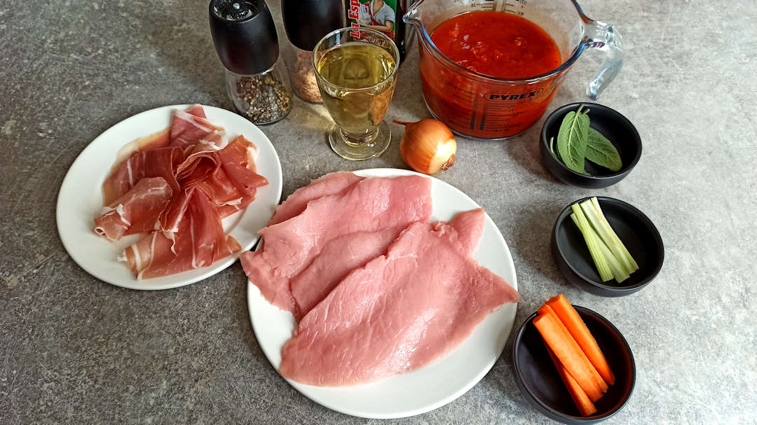 Les ingrédients des involtini alla romana