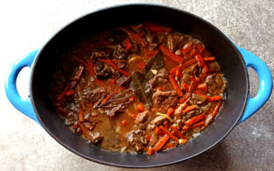 Bœuf aux carottes et au vin rouge