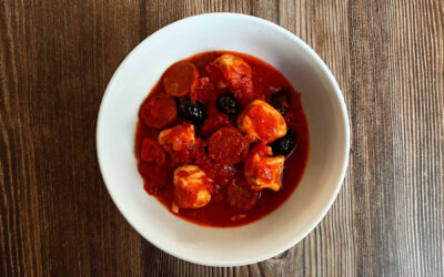 Poulet sauce tomate et chorizo