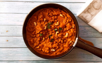 Curry de butternut noix de cajou et lait de coco