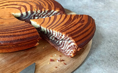Zebra cake, gâteau zébré