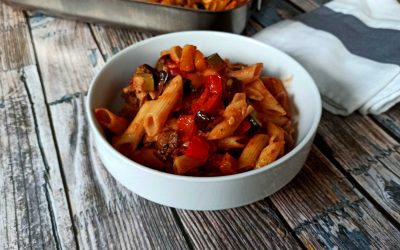 Gratin de pâtes végétarien