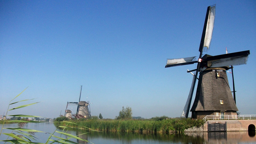 Overwaard - les moulins en bois