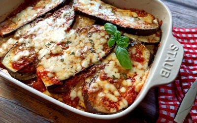 Gratin d’aubergine alla parmigiana