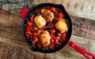 Poulet au chorizo et aux olives