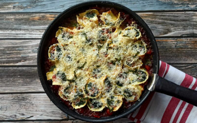 Rotoli di pasta épinards mascarpone et jarret