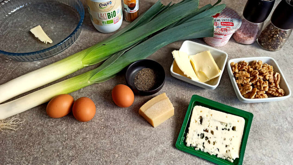 Les ingrédients de la garniture