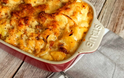 Gratin de pommes de terre chorizo Manchego