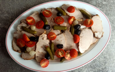 Rôti de porc froid charcutière