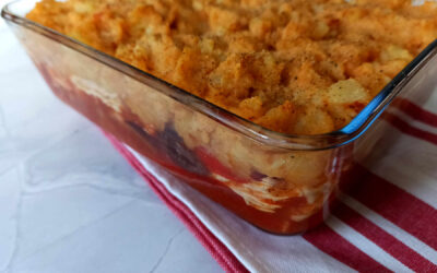 Parmentier aux restes de poulet rôti à l’espagnole