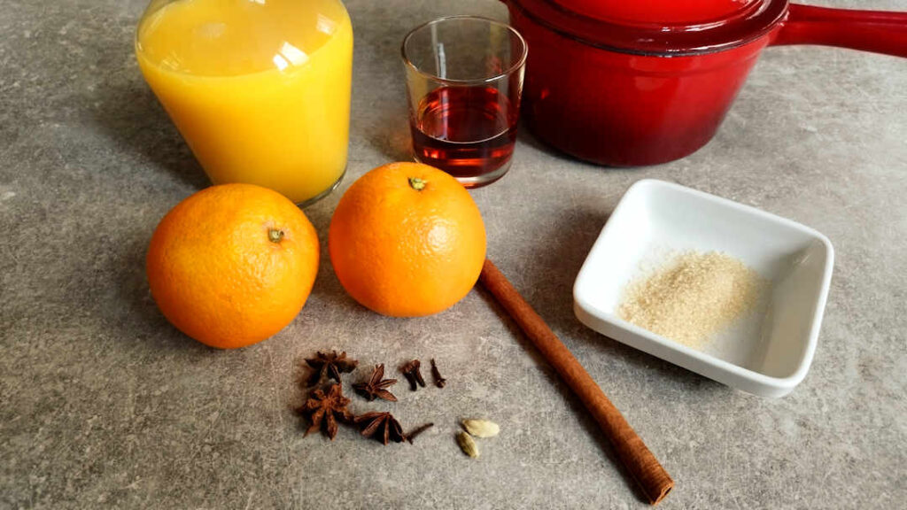 Les ingrédients du Punch de Noël