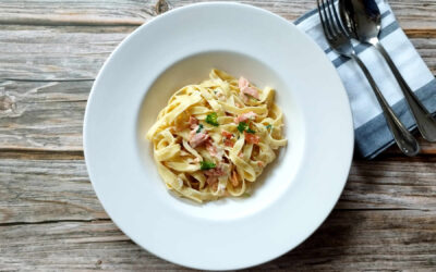 Tagliatelle au saumon fumé