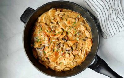 Suprêmes de poulet à la crème légère