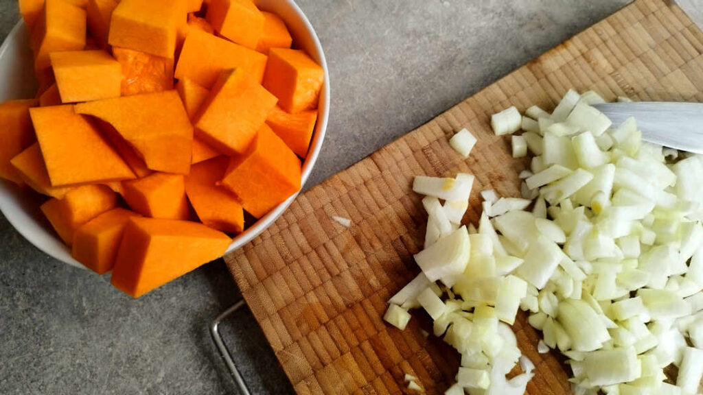 Préparer la courge