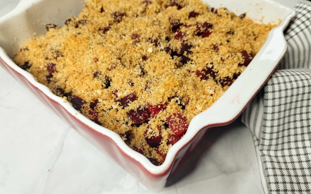 Crumble de betteraves rouges