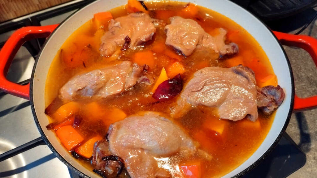 Déposer les cuisses de canard