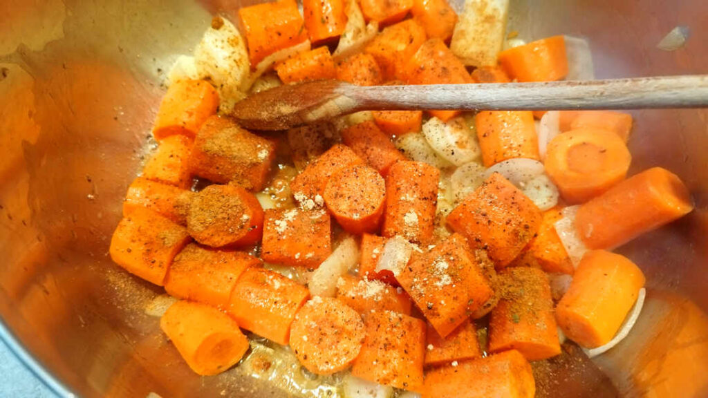 Jeter les morceaux de carottes