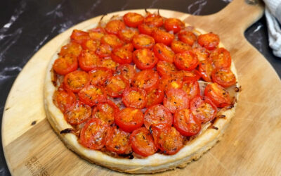 Tarte fine tomates échalotes de Laurent Mariotte