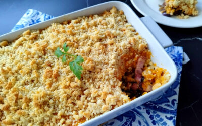 Crumble butternut et lardons