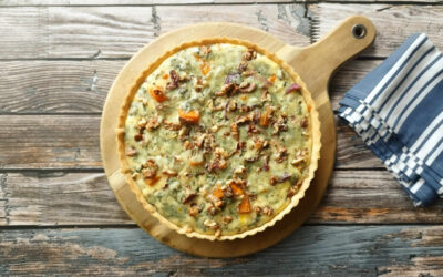 Quiche butternut au bleu d&rsquo;Auvergne